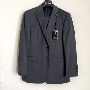 Ital Uomo men’s fine wool charcoal suit size 39 NEW